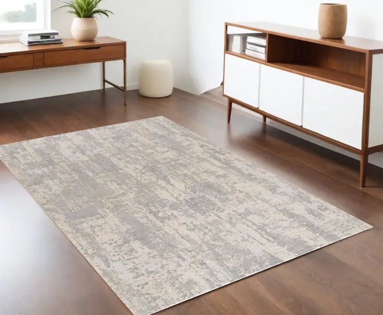 Gray Metro Modern Abstract Area Rug Photo 1