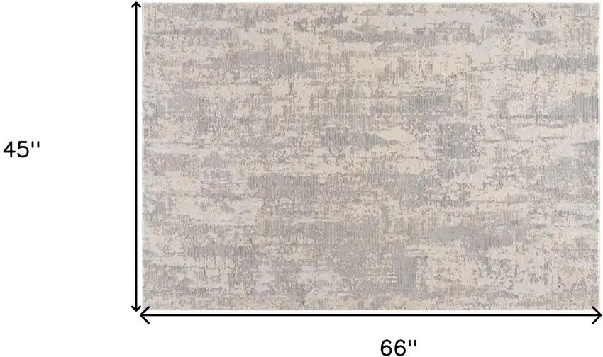 Gray Metro Modern Abstract Area Rug Photo 6