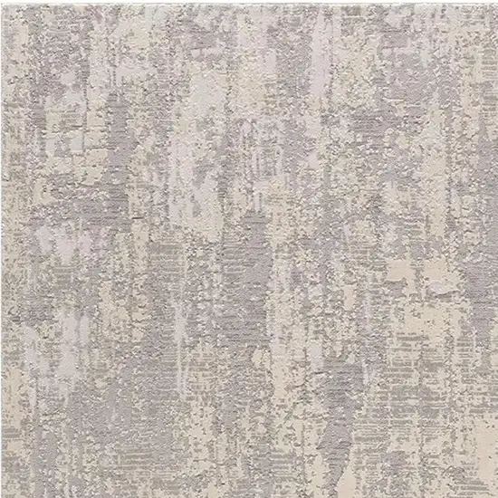 Grey Abstract Area Rug Photo 4