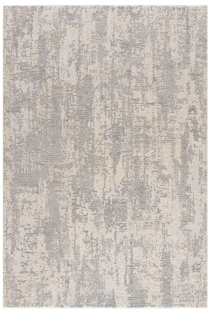 Grey Abstract Area Rug Photo 2