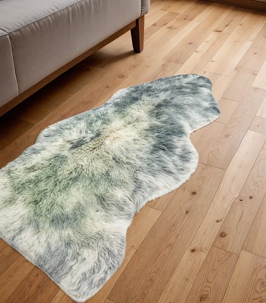 Gray Shag Area Rug Photo 1