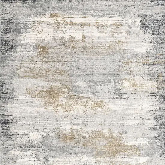 Gray Mod Distressed Strokes Area Rug Photo 5
