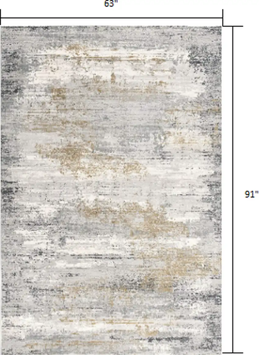 Gray Mod Distressed Strokes Area Rug Photo 2