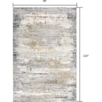 Photo of Gray Mod Distressed Strokes Area Rug