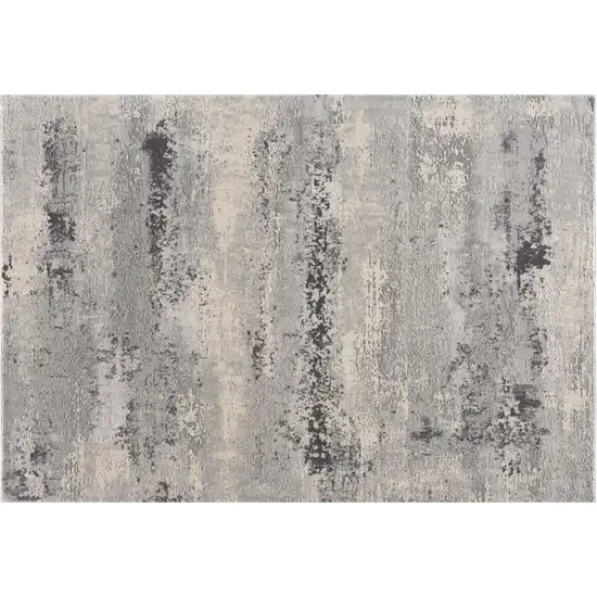 Gray Modern Abstract Area Rug Photo 2