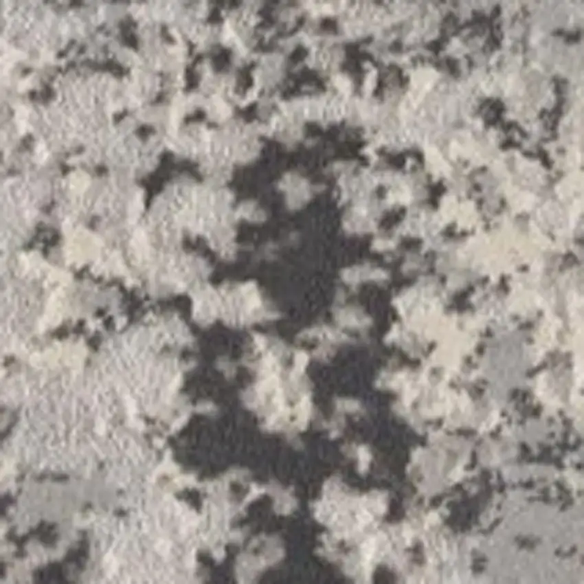 Gray Modern Abstract Area Rug Photo 3