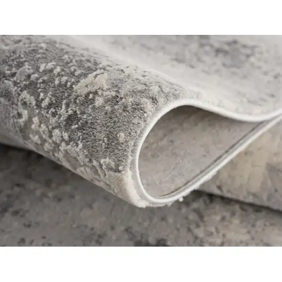 Gray Modern Abstract Area Rug Photo 7