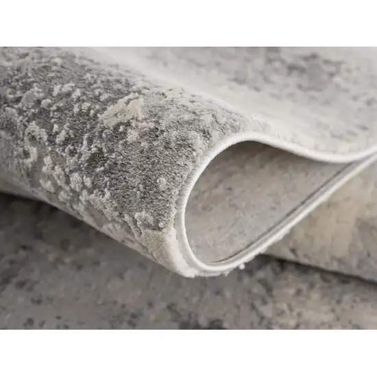 Gray Modern Abstract Area Rug Photo 7