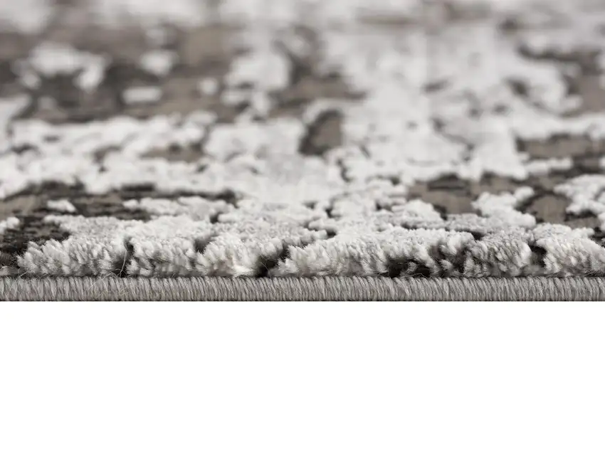 Gray Modern Abstract Area Rug Photo 7