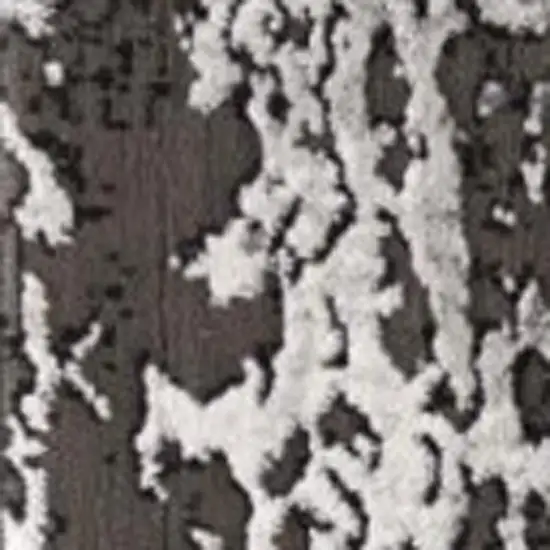Gray Abstract Dhurrie Area Rug Photo 4