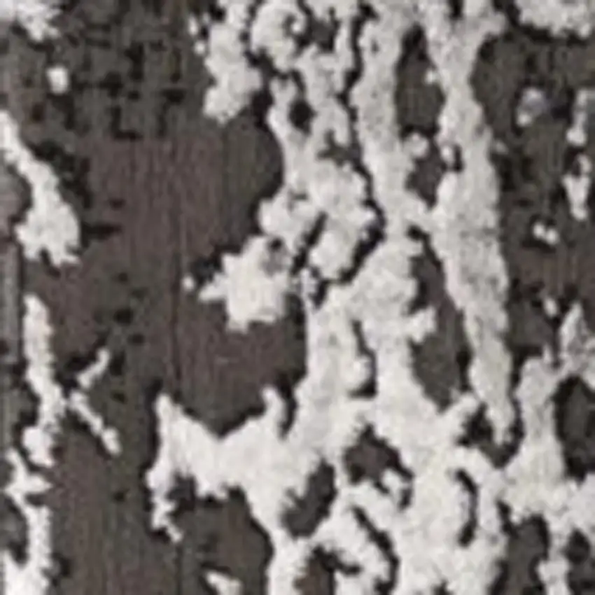 Gray Abstract Dhurrie Area Rug Photo 4