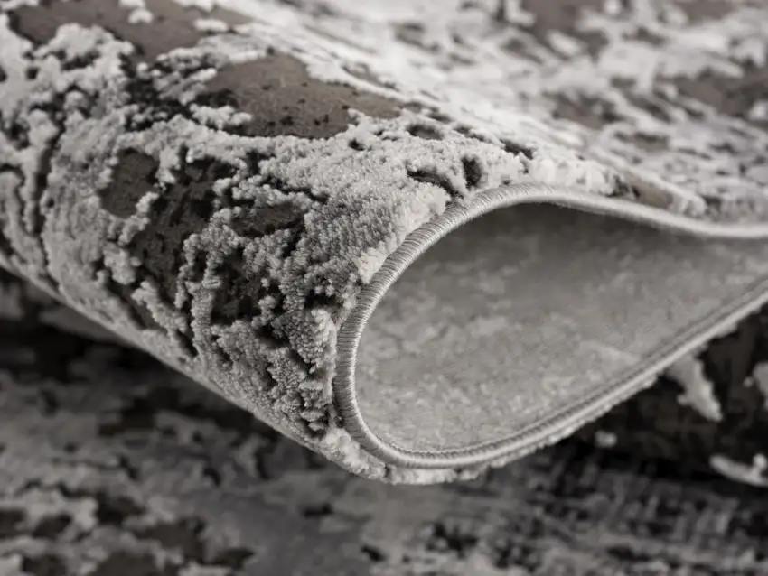 Gray Modern Abstract Area Rug Photo 6