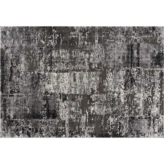 Gray Modern Abstract Area Rug Photo 3