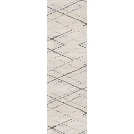 Gray Modern Abstract Pattern Area Rug Photo 4