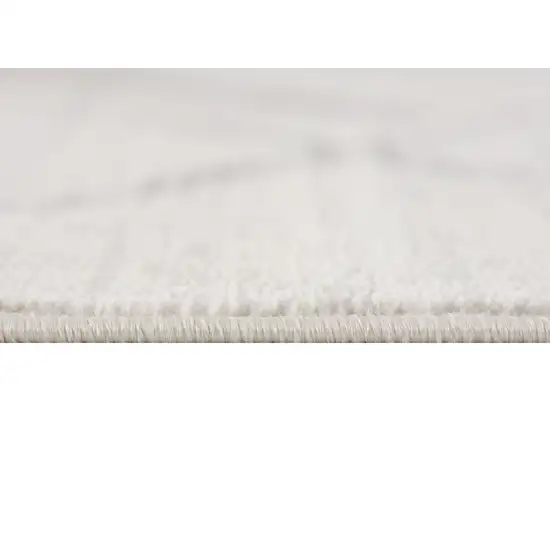 Gray and Ivory Geometric Area Rug Photo 6