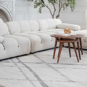 Photo of Gray Modern Abstract Pattern Area Rug