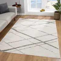 Photo of Gray Modern Abstract Pattern Area Rug