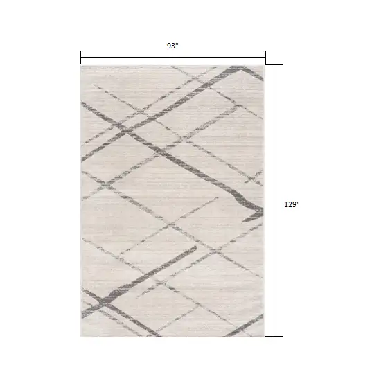 Gray Modern Abstract Pattern Area Rug Photo 2