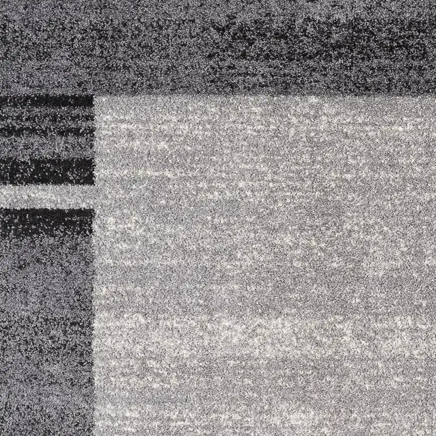 Gray Modern Bordered Area Rug Photo 9