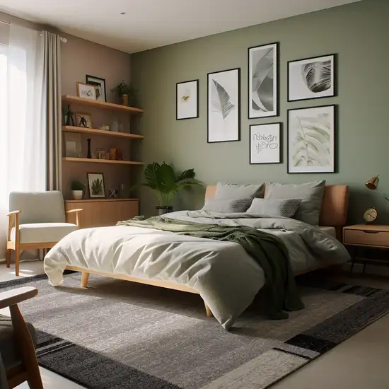 Gray Modern Bordered Area Rug Photo 9