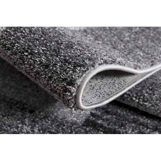 Gray Modern Bordered Area Rug Photo 4