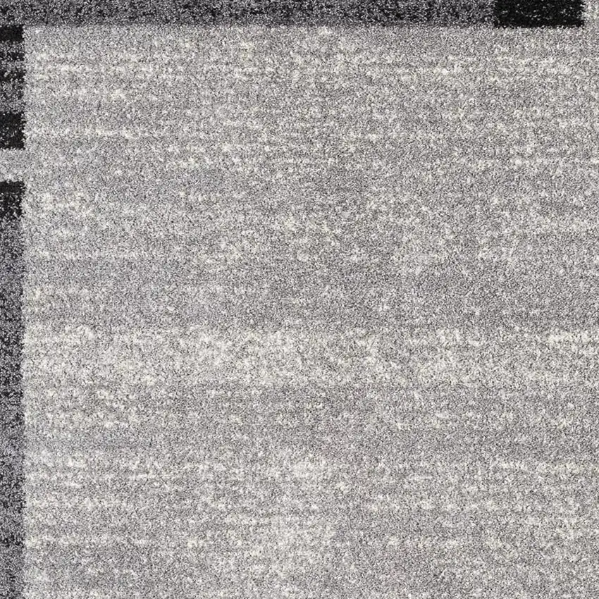 Gray Modern Bordered Area Rug Photo 4