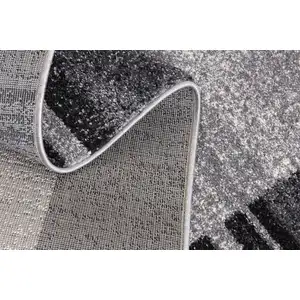 Photo of Gray Modern Bordered Area Rug