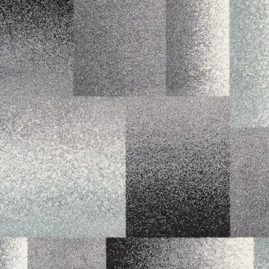Gray Modern Geometric Area Rug Photo 4