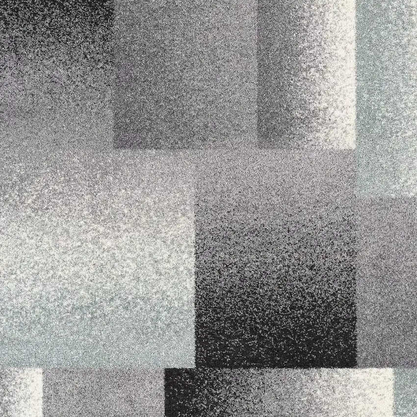 Gray Modern Geometric Area Rug Photo 4