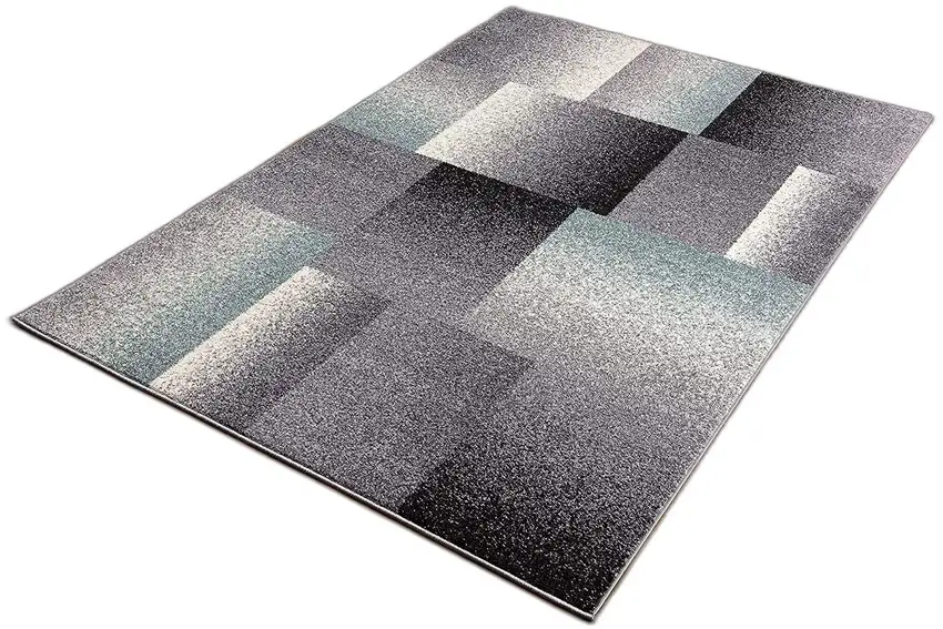 Gray Modern Geometric Area Rug Photo 6
