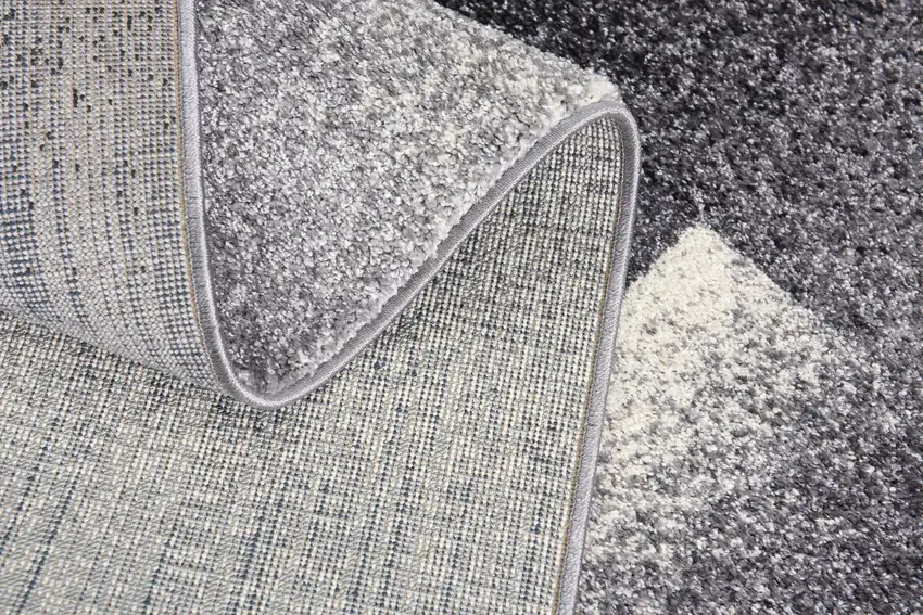 Gray Modern Geometric Area Rug Photo 9