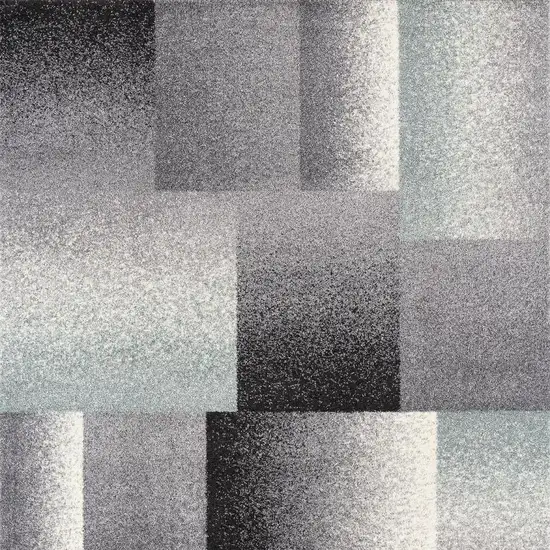 5' X 8' Gray Modern Geometric Area Rug Photo 5