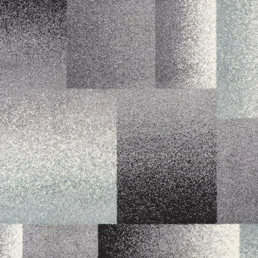 Gray Modern Geometric Area Rug Photo 4