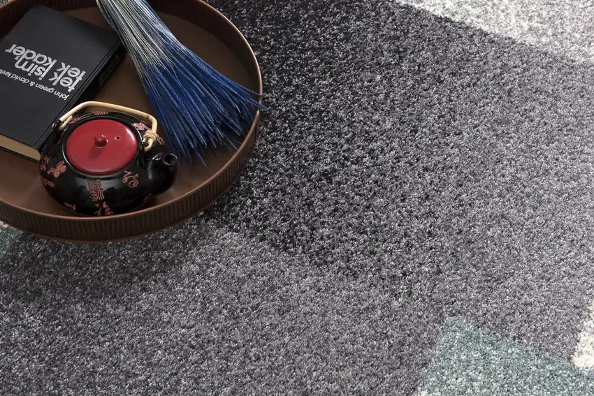 Gray Modern Geometric Area Rug Photo 6