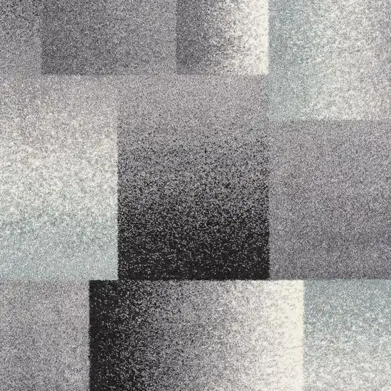 Gray Modern Geometric Area Rug Photo 4
