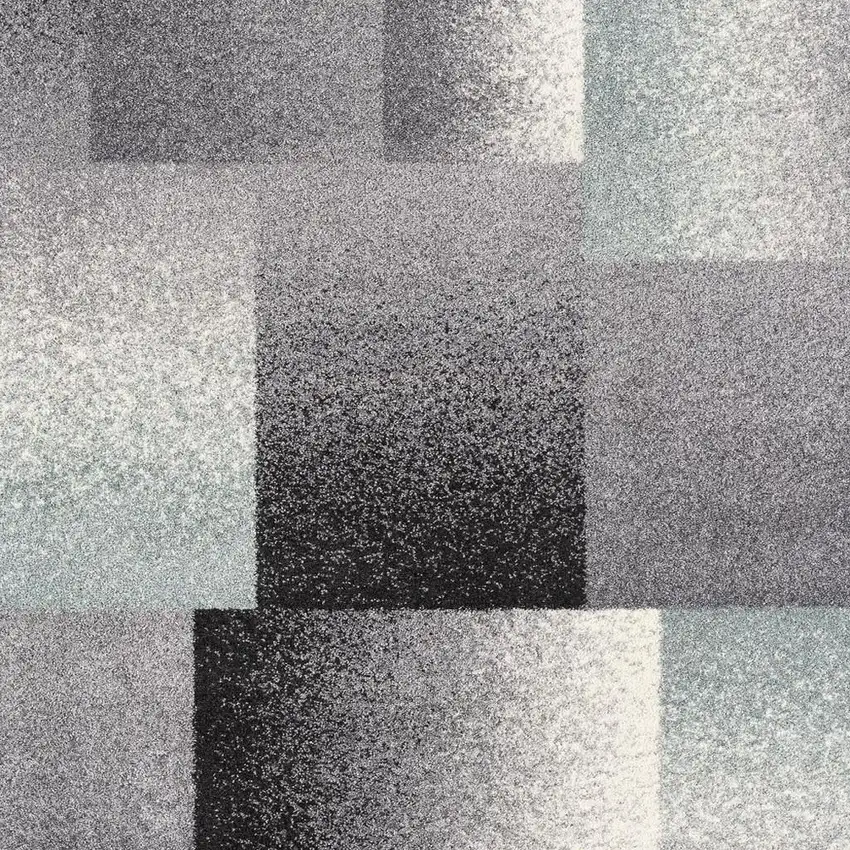 Gray Modern Geometric Area Rug Photo 4