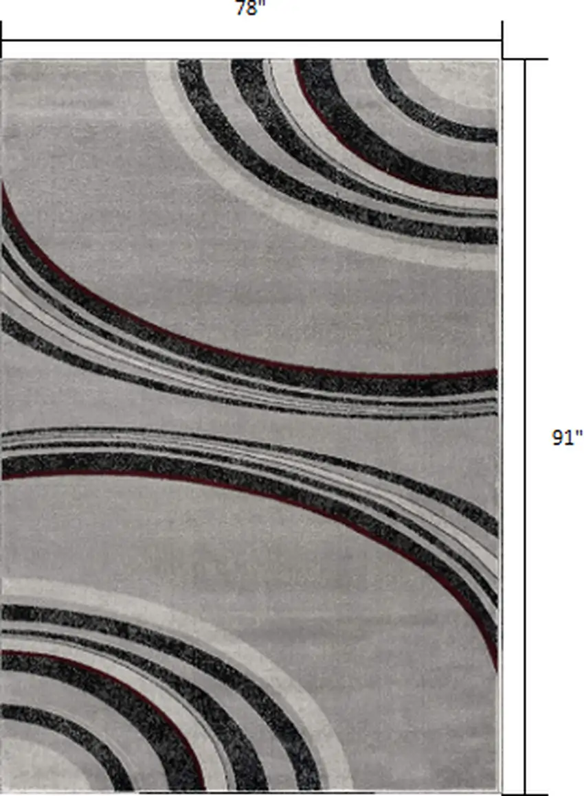 Gray Abstract Dhurrie Area Rug Photo 3
