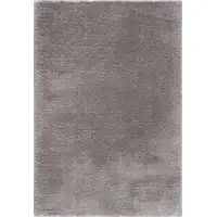 Photo of Gray Modern Solid Shag Area Rug