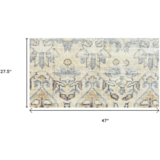 Gray Moroccan Area Rug With UV Protection Photo 5