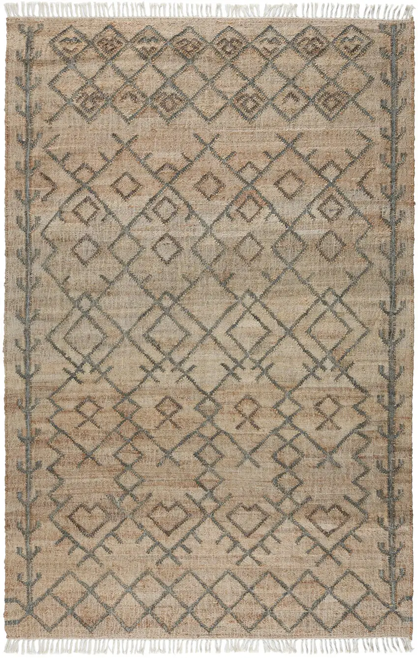 Gray Moroccan Hand Woven Area Rug Photo 1