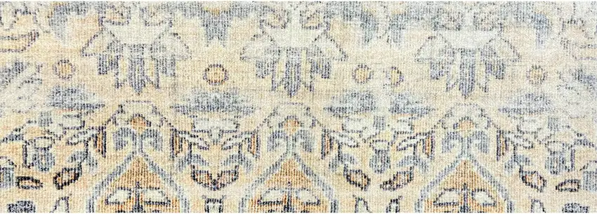Gray Moroccan Machine Tufted Runner Rug With UV Protection Photo 1