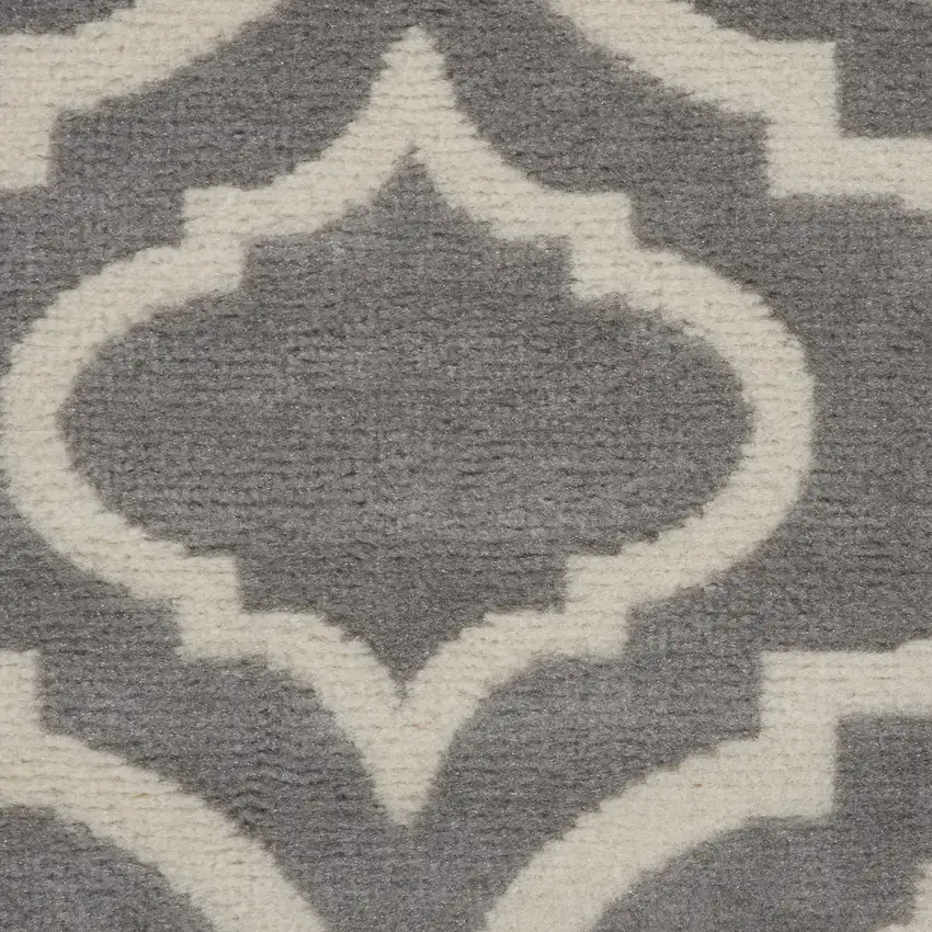 Gray Moroccan Power Loom Area Rug Photo 1