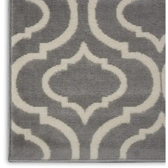 Gray Moroccan Power Loom Area Rug Photo 8