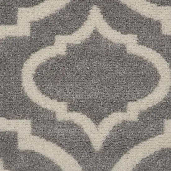 Gray Moroccan Power Loom Area Rug Photo 3