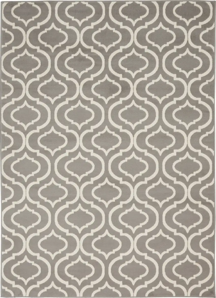 Gray Moroccan Power Loom Area Rug Photo 1
