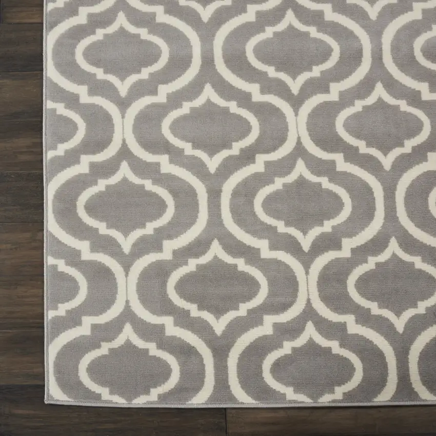 Gray Moroccan Power Loom Area Rug Photo 9