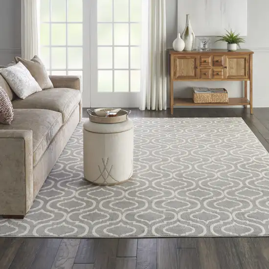 Gray Moroccan Power Loom Area Rug Photo 5