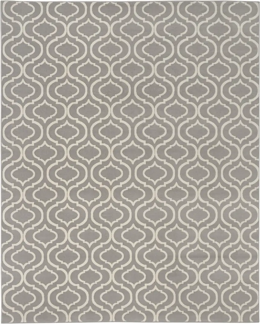 Gray Moroccan Power Loom Area Rug Photo 1