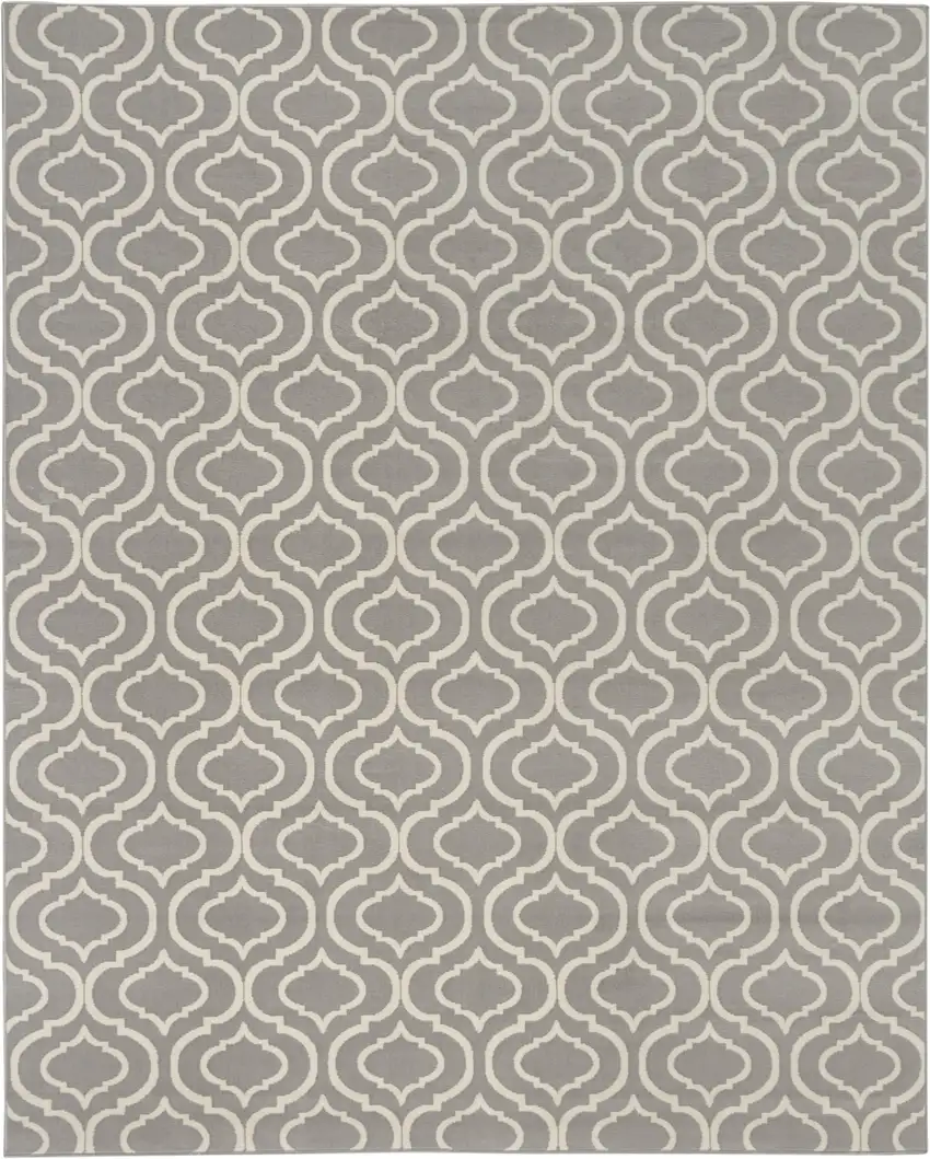 Gray Moroccan Power Loom Area Rug Photo 2