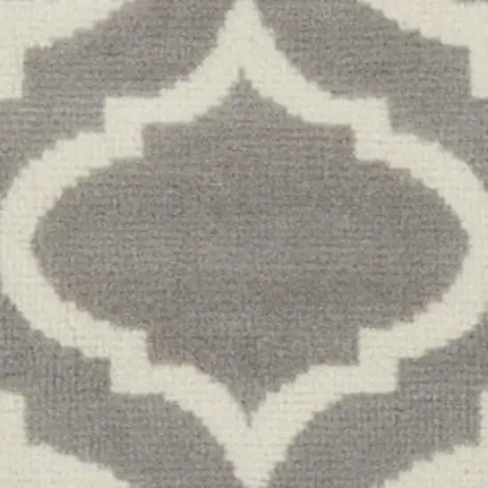 Gray Moroccan Power Loom Area Rug Photo 4
